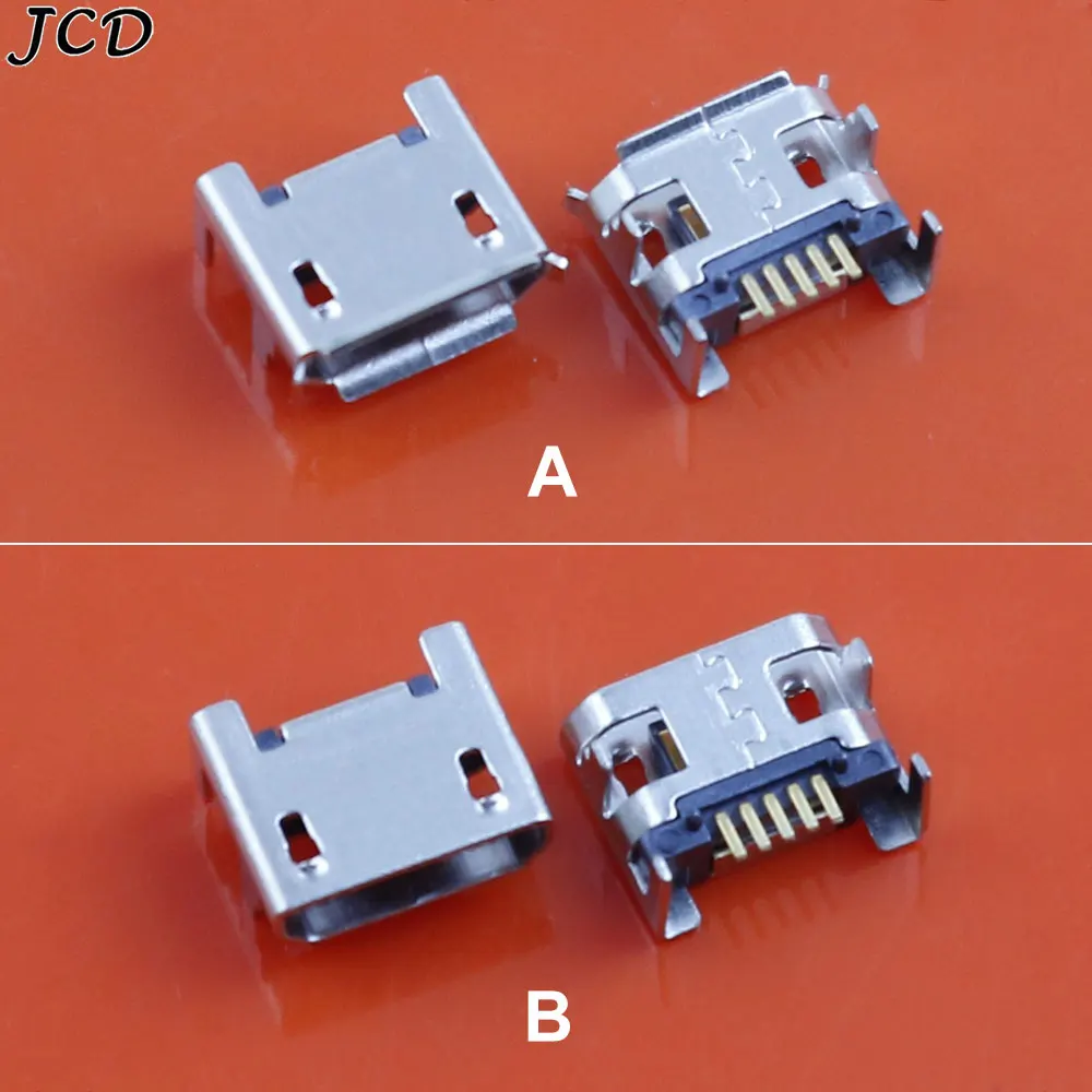 

JCD 10pcs 5Pin Micro USB Charging Socket Female Port Charger Connector Jack Plug SMD SMT Android Phone Data Micro USB DIY Repair