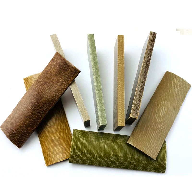 Imagem -03 - Linho Micarta Board para Faca Ferramentas para Faca Handle Scales Faça Você Mesmo Making Materials Linho Mikata Placas 120x40x8 mm 160x50x8 mm Peças por Lote