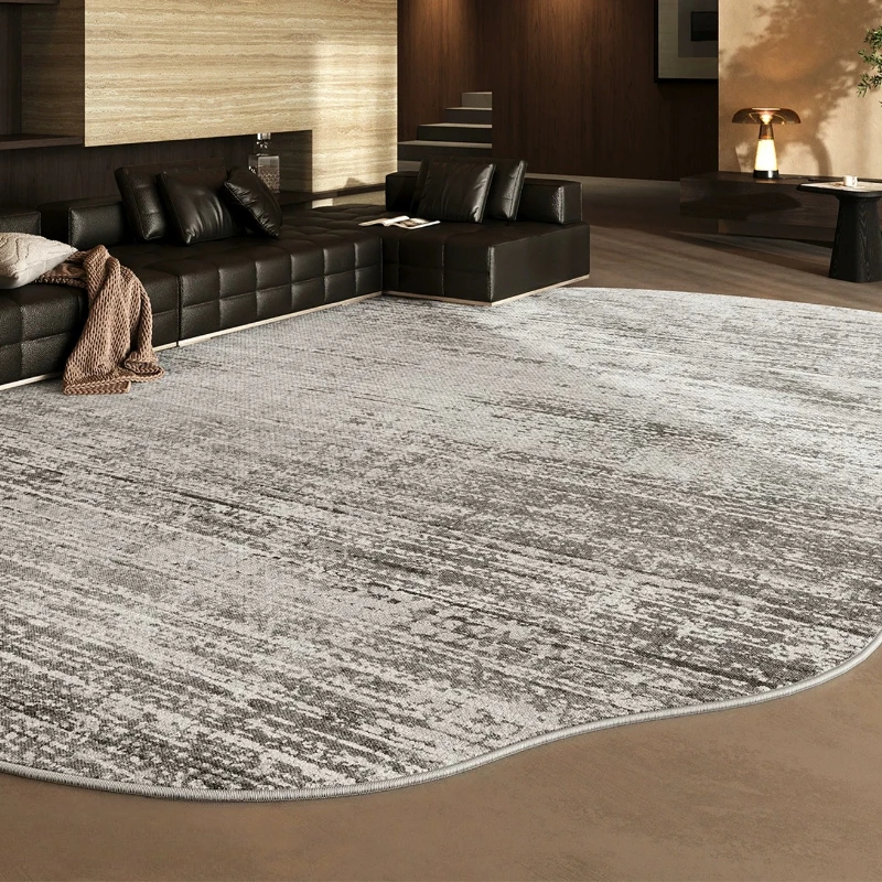 Irregular Shape Living Room Decoration Grey Carpet Washable Lounge Floor Mat Large Area Rugs for Bedroom Anti-slip Home Soft Rug