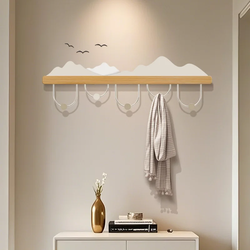 

Minimalist Nordic Coat Racks Indoor Space Saving Wall Garment Hotel Coat Racks Rail Modern Arara De Roupa Living Room Furniture