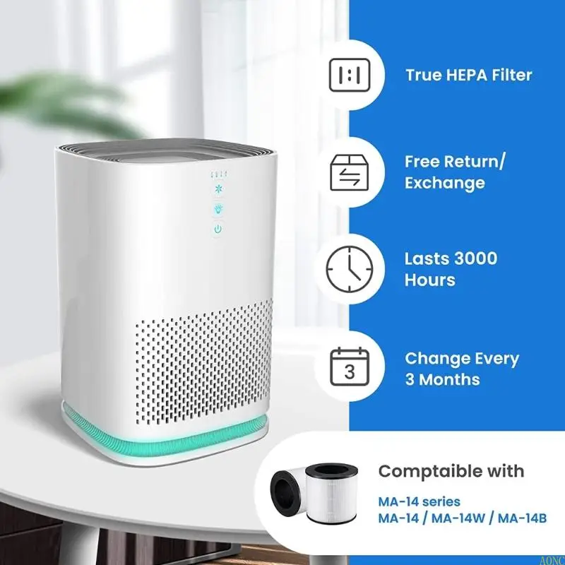 A0NC 2x Filtro a carbone attivo per purificatore d efficienza per MA-14 MA-14W MA-14B