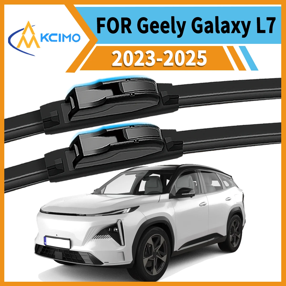 

2PCS High-Performance Wipers Designed for Geely Galaxy L7 2023-2025 All-Weather Clarity Durable Frame Safe Driving Essential