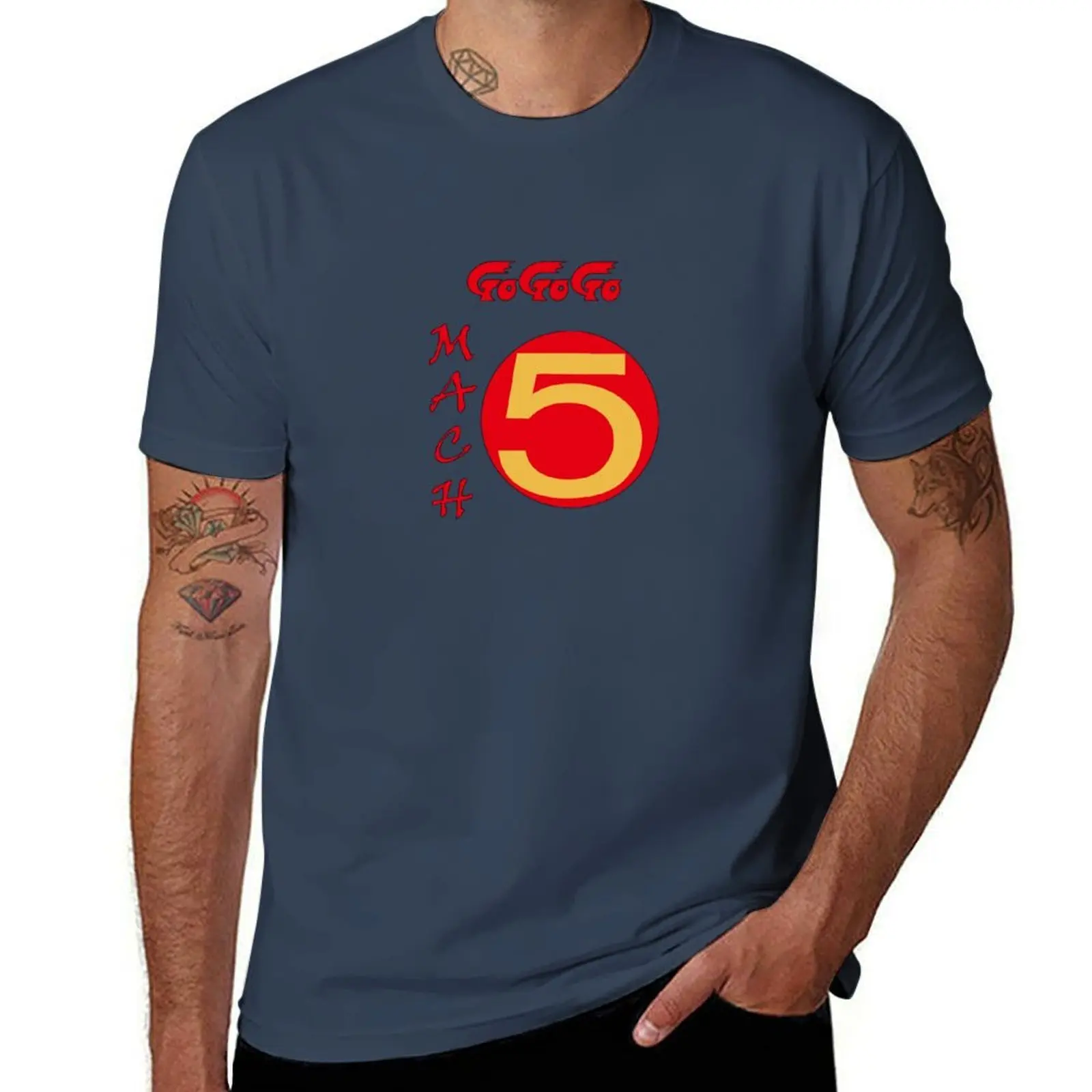 

Mach 5 GoGoGo Speed Racer! T-Shirt Street Style Casual Tee Shirt