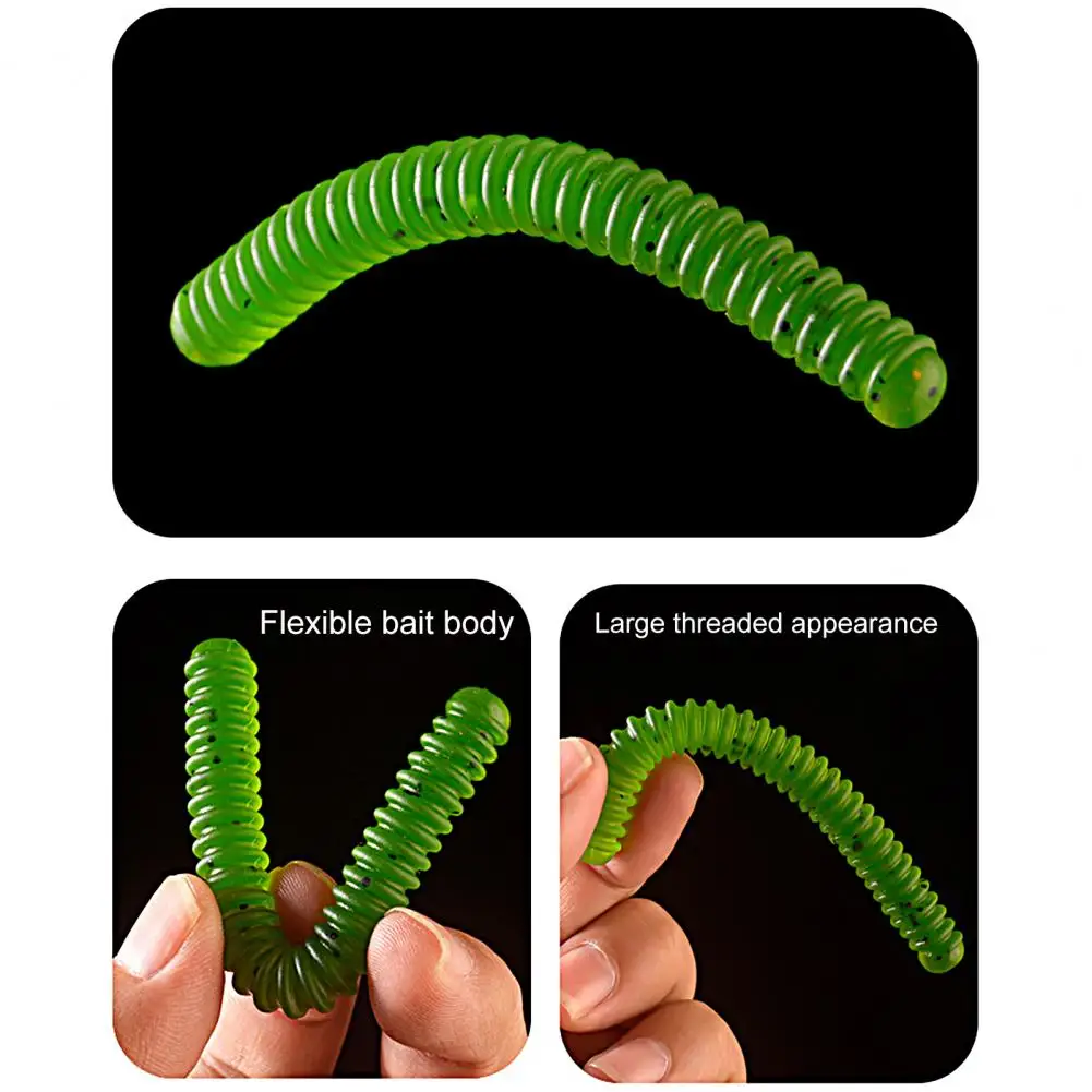 

Artificial Baits 5Pcs Eco-friendly Simulation Realistic Earthworms Bait Sea Fishing Artificial Baits Fishing Tackle