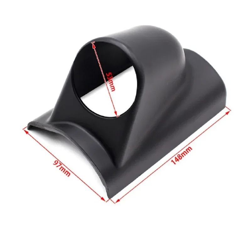Universal 1 2 3 Loch Links/Rechts Hand Auto Dual Löcher A-Säule Löcher Gauge Halter Pod Modifiziertes Instrument für Schwarz 52mm – Detail 2