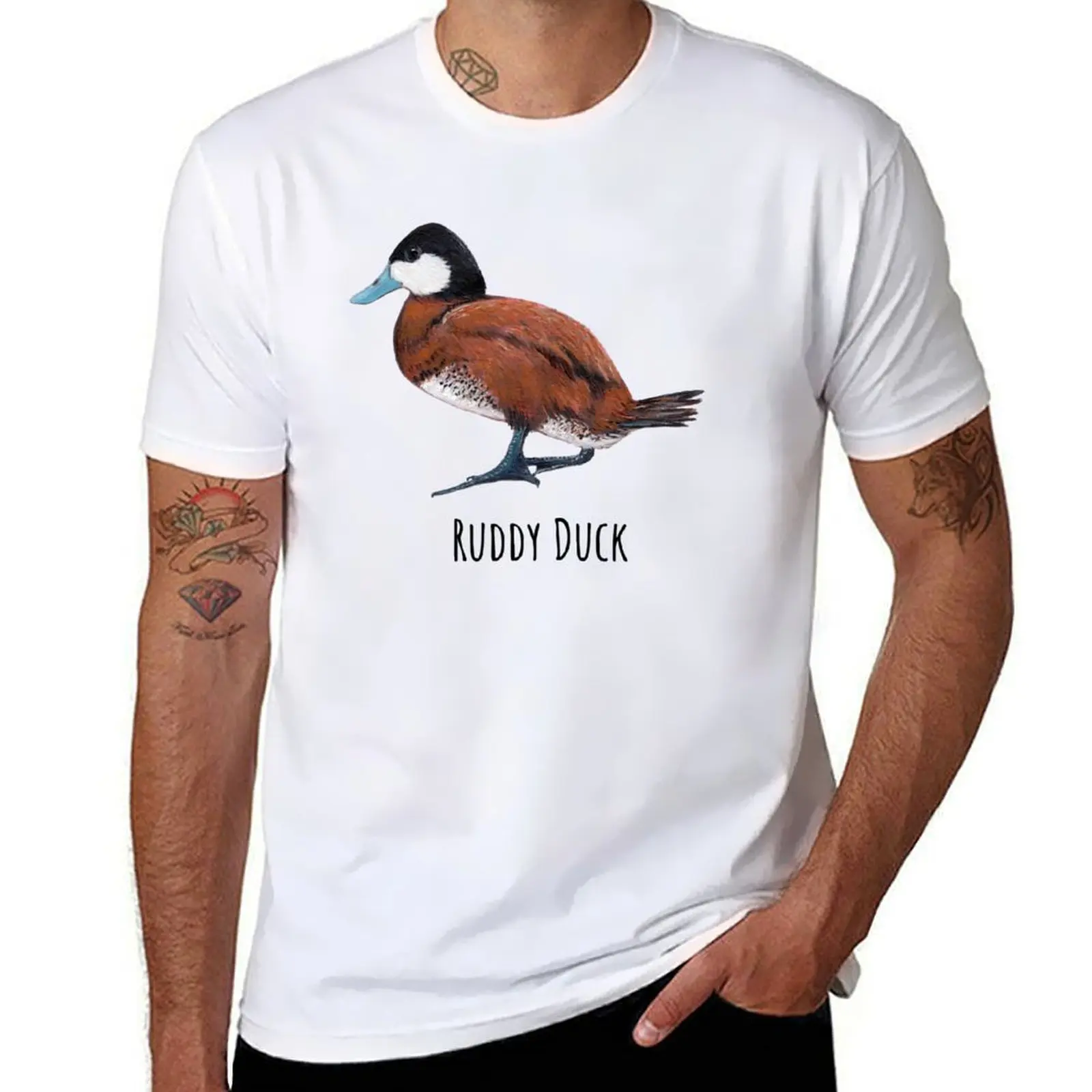

Male Ruddy Duck T-Shirt black cotton t-shirt plain for man package g man t shirts for men t shirts designer T-Shirt