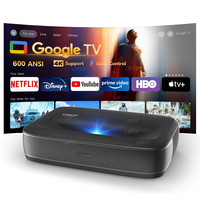 Wupro G3 UST Triple Laser Projector 4k Google TV 650 ANSI Lumens Auto Focus WiFi Ultra Short Throw Projectors For Home Cinema