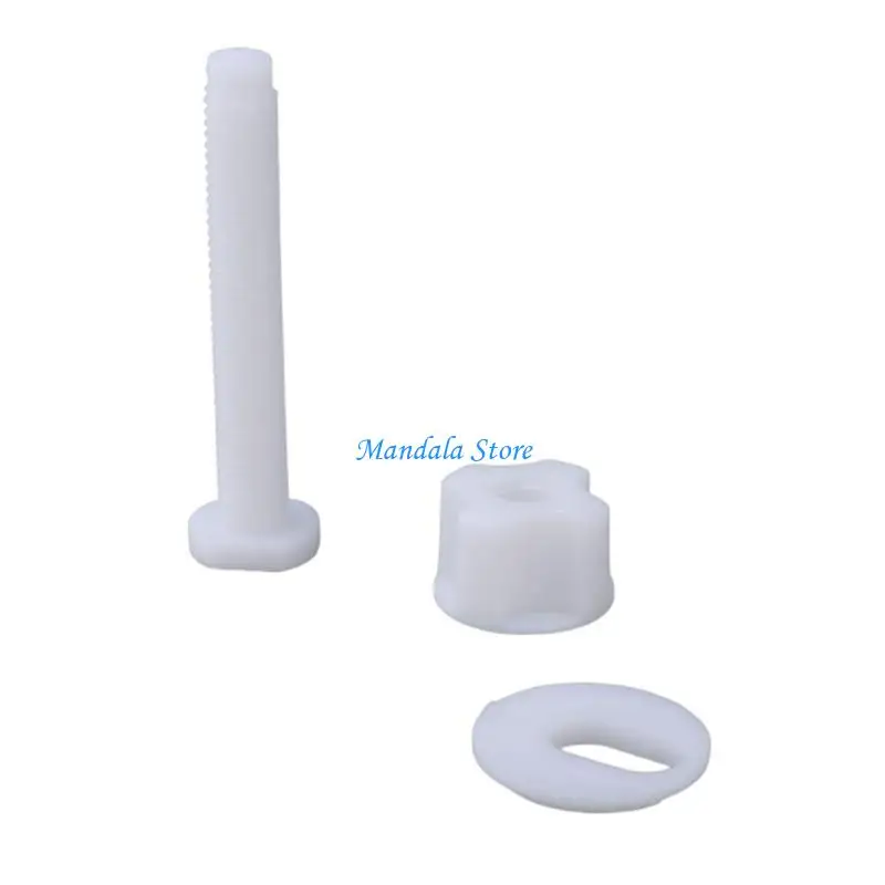 U2JC Bathroom Fixture Fasteners Convenient Toilet Cover Screw Bolts Toilet Lid Mounting Set Essential Toilet Installation Set