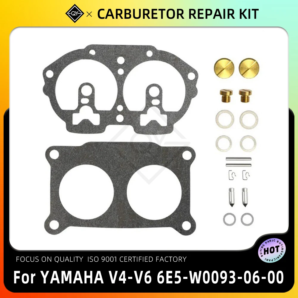 Motorcycle Carburetor Seal Gasket Diaphragm Carburetor Repair Kit For YAMAHA V4-V6 1986 1987 1988 1989 1990-1995 6E5-W0093-06-00
