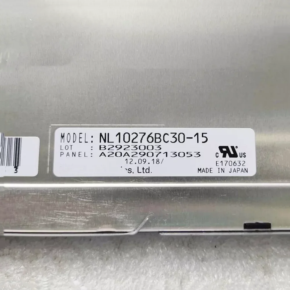 Tela LCD industrial original de 15 polegadas NL10276BC30-15