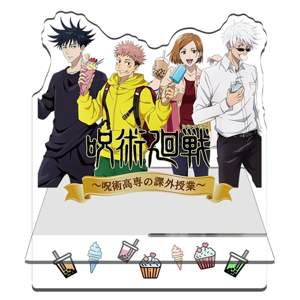 Anime japonês ornamento criativo coleção do miúdo natal decoração de mesa requintado acrílico suporte modelo suporte do telefone móvel