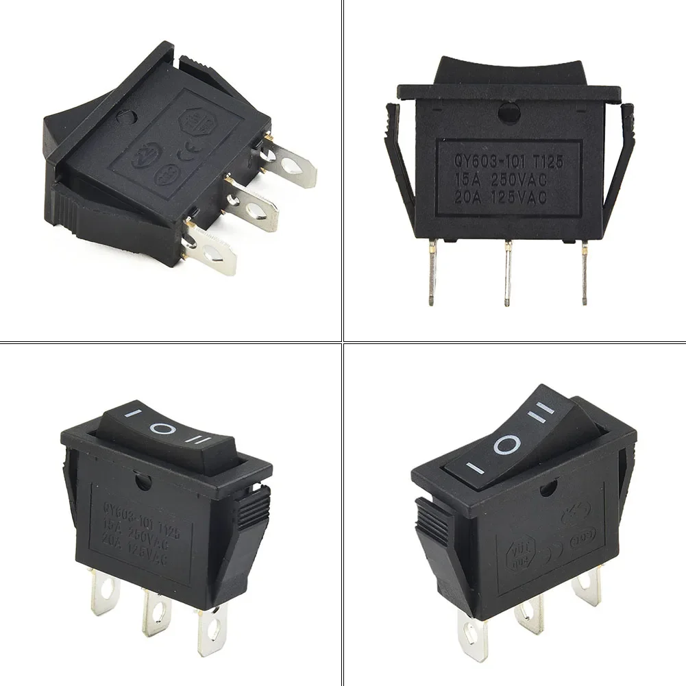 Rocker Switch 250 V/6A ทองแดง Pin/dot Square Power Switch 3 ตําแหน่ง ON-OFF-ON เรือสวิทช์เครื่องเป่าผมสวิทช์