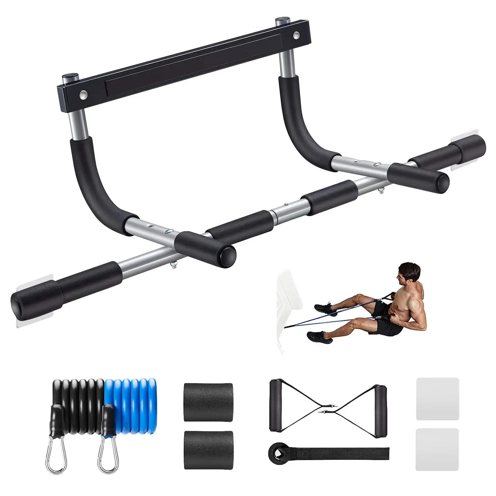 Equipment Adjustableframe Gym Height Sell Home Exercise Body Building Fitness Pull Up Door Horizontal Bar