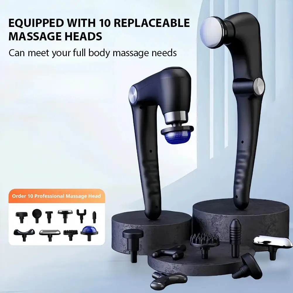 

Smart Fascia Gun Type-C Charging Electric Massager Hammer Electric Fascia Gun Home Handheld Hammer Back Artifact Gifts