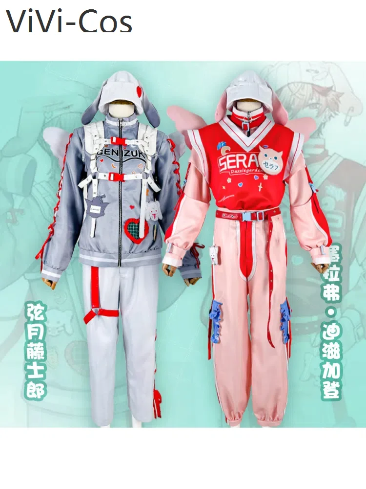 

Vtuber Genzuki Tojiro Seraph Dazzlegarden Cosplay Costume Cos Game Anime Party Uniform Hallowen Play Role Clothes Clothing