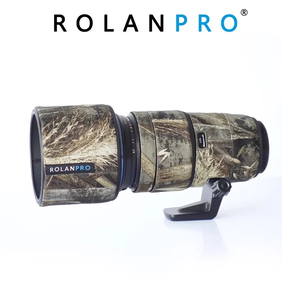 

ROLANPRO Camouflage Lens Coat for Olympus M.ZD 40-150 F2.8 PRO Lens Protective Sleeve Waterproof Lens Cover Olympus 40 150 Case