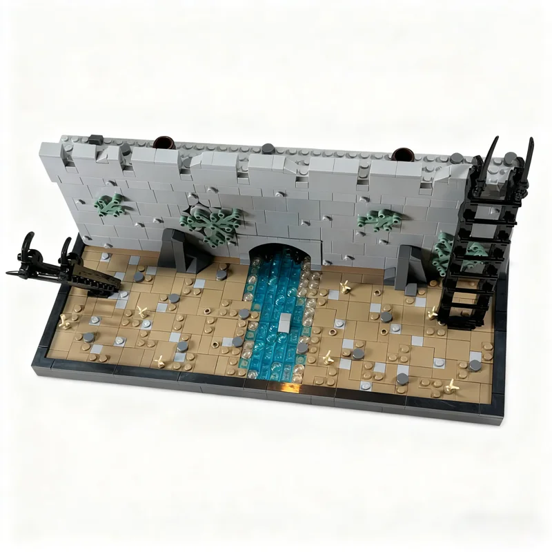 1006 stücke MOC Helms Tiefe Die Schlacht Wand Ringe Modell Bausteine Architektur Spielzeug Weihnachten Geschenke Kreative Ziegel Bildung