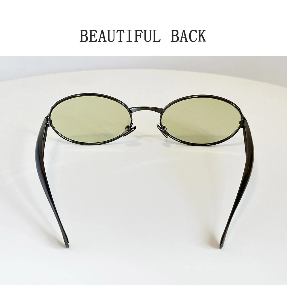 Neue Mode Oval Sonnenbrille Frauen Steampunk Gläser Vintage Sonnenbrille Luxus Dropshipping Lunette Soleil Femme Zonnebrillen Dames – Detail 13