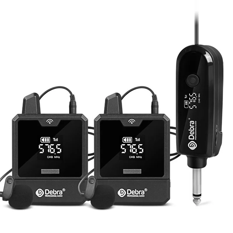 Excelente-DEBRA PROFESIONAL AUDIO etapa inalámbrico en la oreja Monitor transmisor receptor UHF IEM 501-599Mhz para Monitor de Audio de música