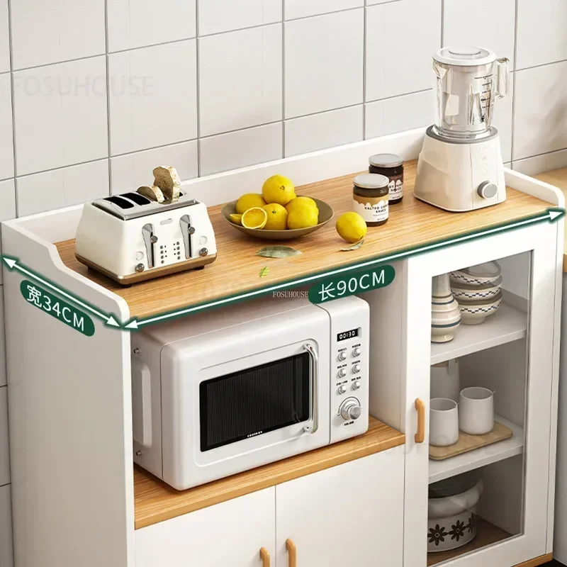 خزائن المطبخ الاسكندنافية أثاث المطبخ غرفة المعيشة الحديثة جدار خزانة المنزلية متعددة الطبقات وعاء وخزانة تخزين