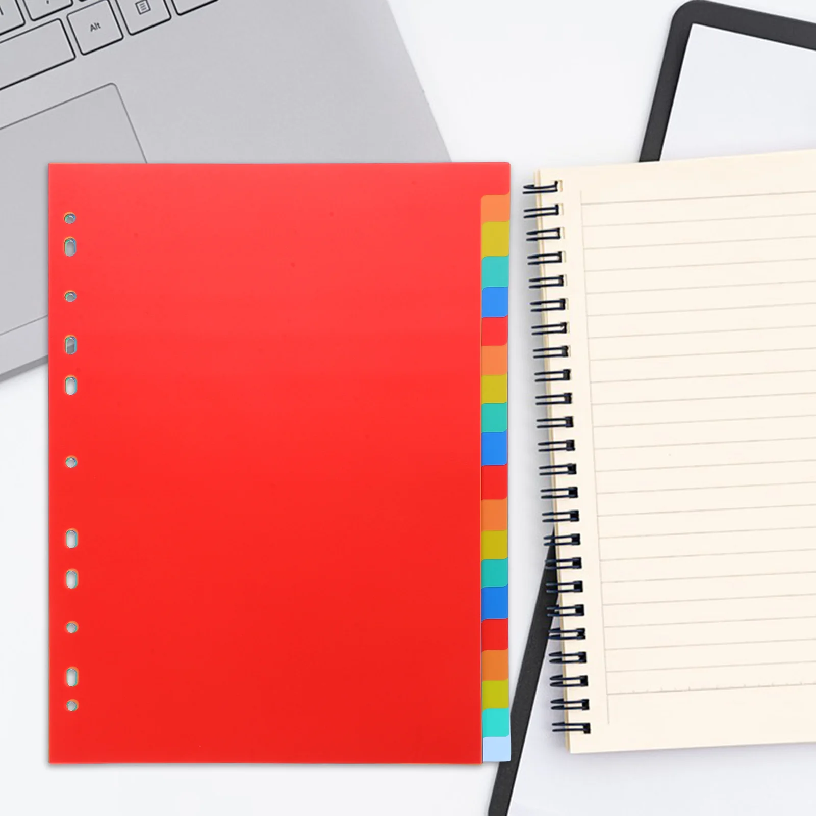 5 Stück 5 Sets Loseblatt-Seitenmarkierungen Binder Divider Tabs Teiler für Bindemittel PP-Datei