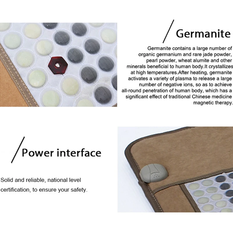 PEMF Photon Therapy Mat with Natural Jade & Infrared Heating - Full Body Pain Relief Pad for Muscle Recovery, Energy Balance