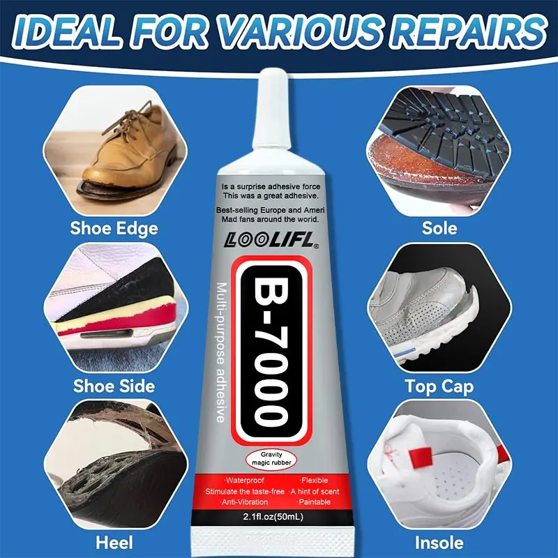 50ml powerful shoe repair glue, quick-drying universal sealant, waterproof shoe repair glue, professional shoe repair tools.