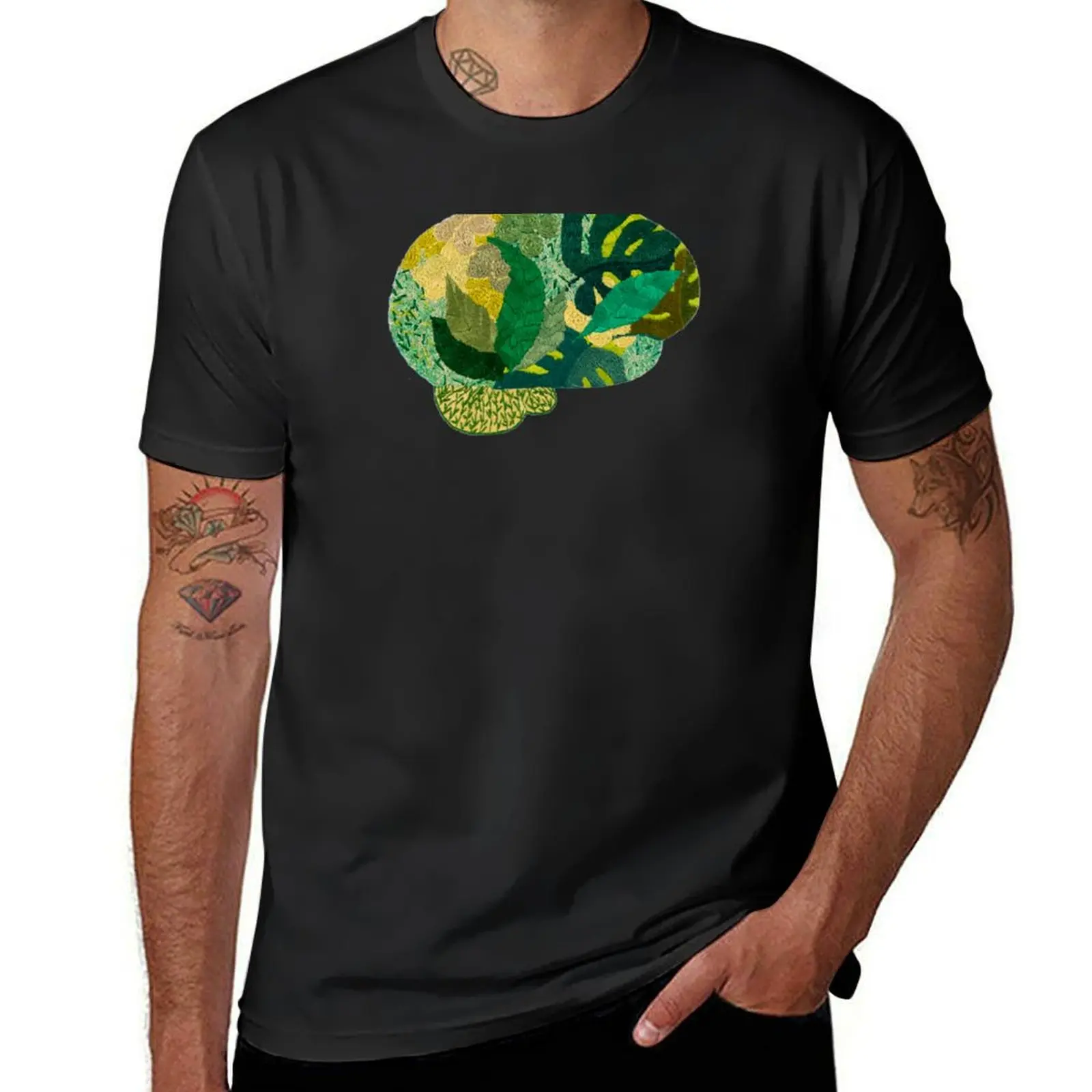 Green Growth Neuro artwork by Laura Bundesen T-Shirt vintage clothes aesthetic clothes plus sizes men t shirt