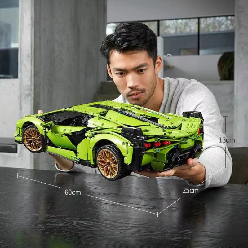 42115 Mechanical Group Sian Sports Car Assembly Model High Quality 3696Pcs Difficulty Building Blocks 2025 Christmas Gift