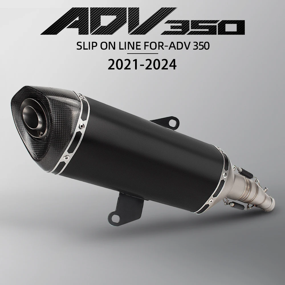 Racing Motorcycle Exhaust Kit Mid Tail Pipe High Quality Muffler With DB Killer Slip-On For Honda ADV350 Forza350 NSS350 2021-24