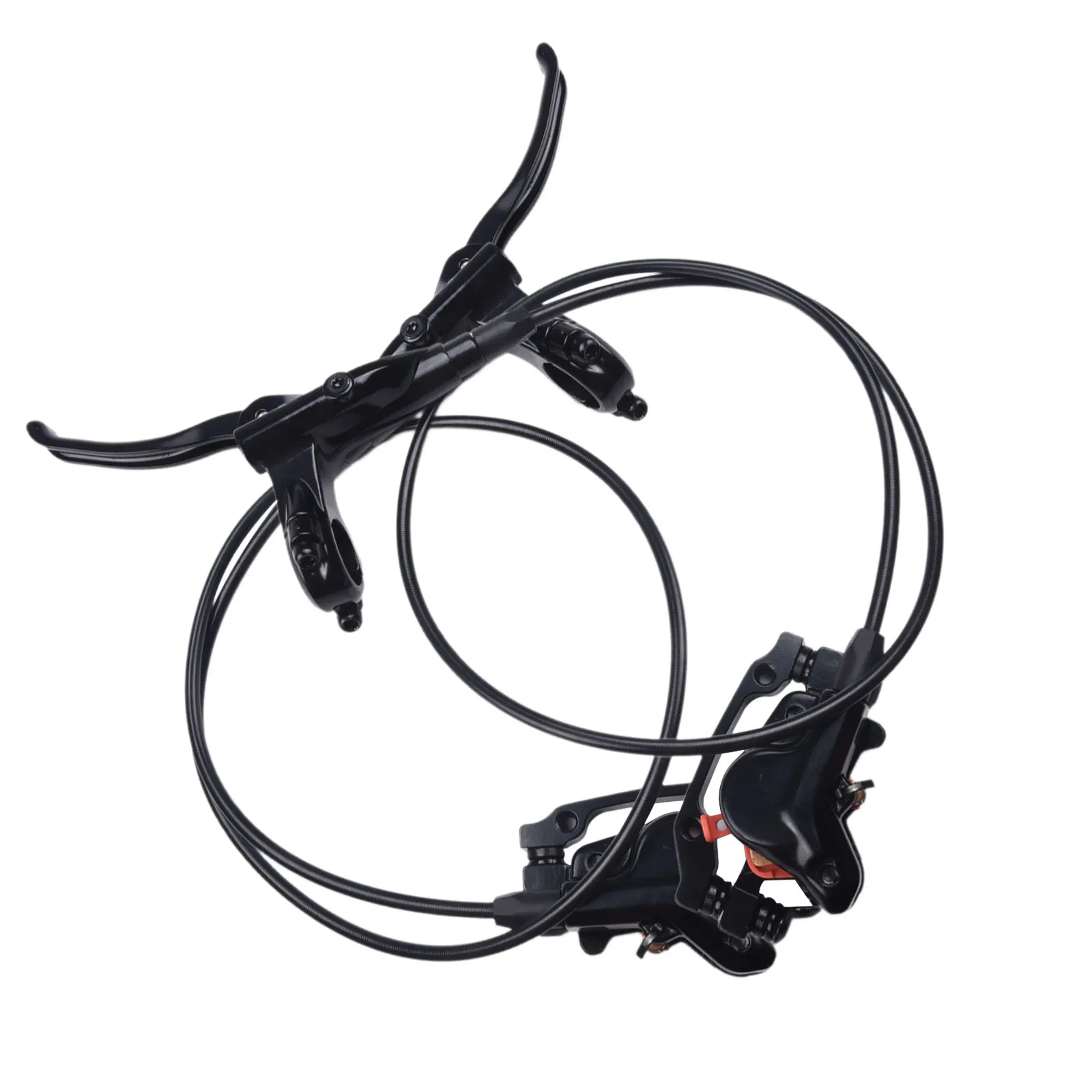 

Mountain Bike Hydraulic Brake Kit With Lever Set For 160mm Disc For Rotor Dual Piston Caliper Front And Rear Oil Brake System