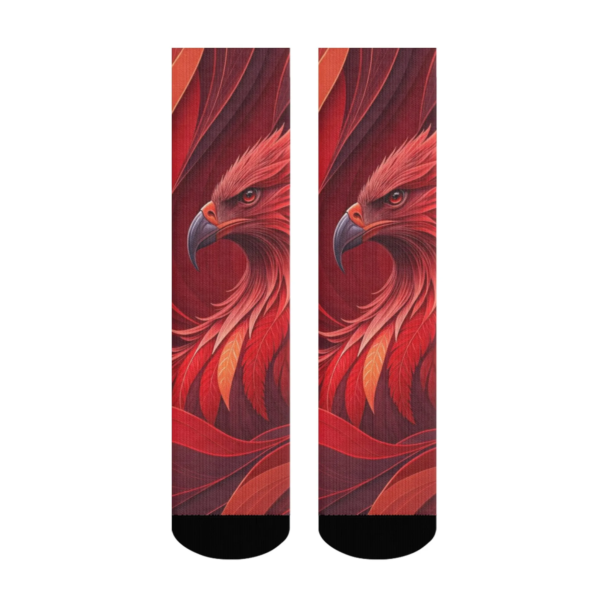 1 Pairs الأحمر كوندور موضوع زوجين الاتجاه جوارب رياضية مع شخصية لينة ومريحة Harajuku الجدة الرجال طاقم الجوارب #2