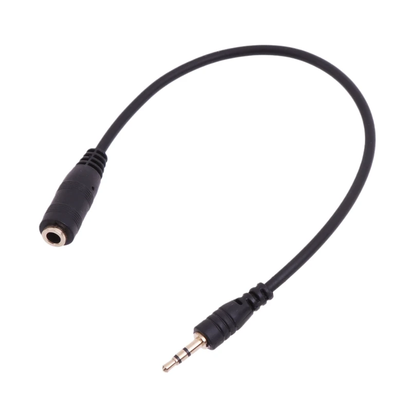 Convertidor de adaptador auxiliar de 2,5mm a 3,5mm, conector macho a hembra para auriculares