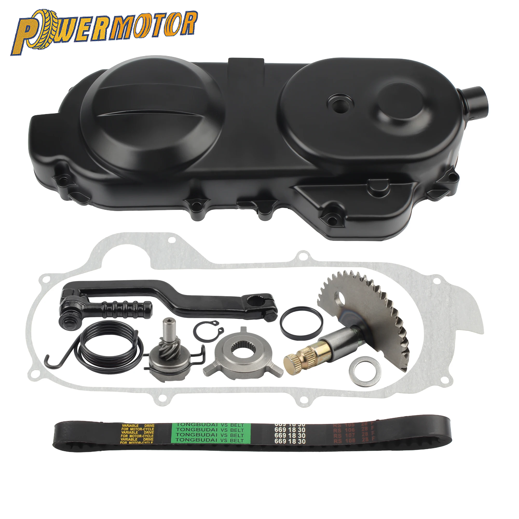 

For GY6 Motorcycle Left Crankcase Engine Cover Belt Cover Foot Start Ratchet Kit 50cc 80cc 139QMB 139QMA ATV Scooter Accessories