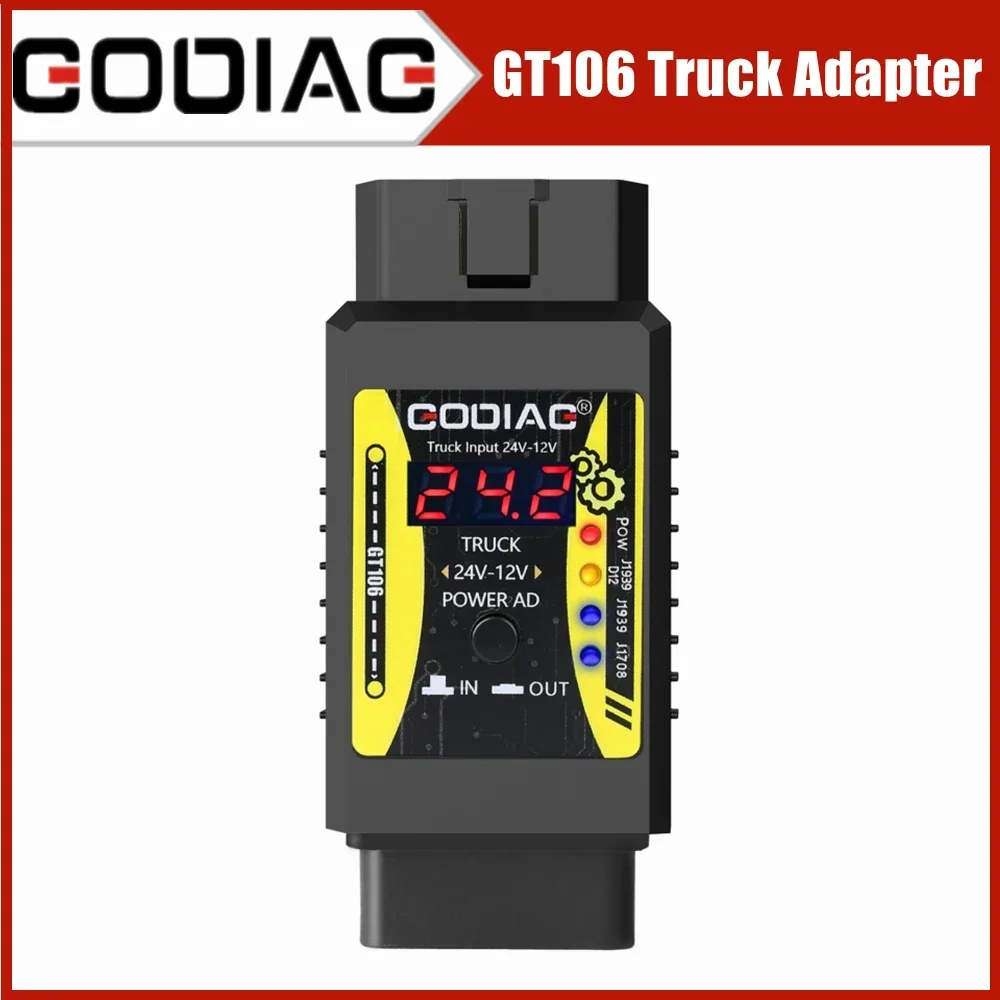 

50 PCS of Godiag GT106 24V to 12V Heavy Duty Truck Adapter