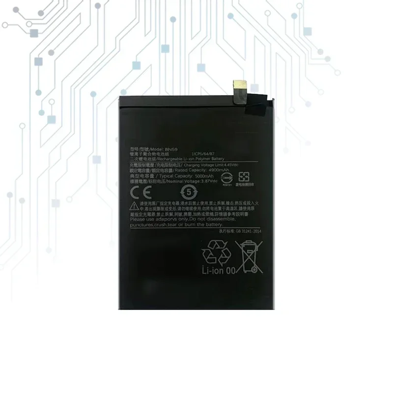 4900mAh Replacement Battery BN59 for Xiaomi Redmi Note 10 Pro 10S 10pro Portable Mobile Phone Batteries warranty + Track Code