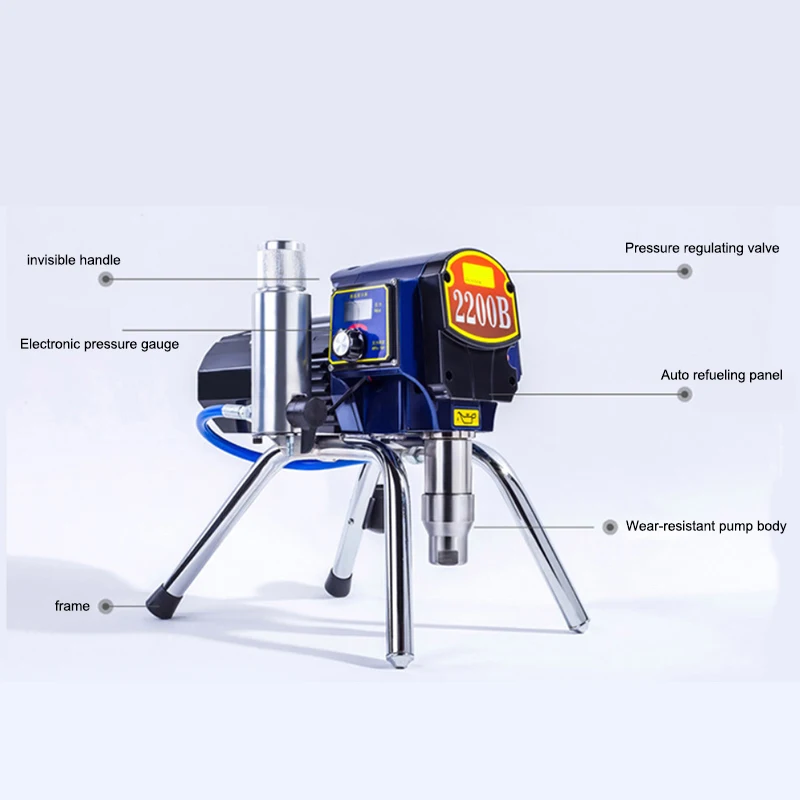 PT2200B spruzzatore verticale spruzzatore di vernice in lattice spruzzatore di vernice per verniciatura a spruzzo di miglioramento domestico 220-240V