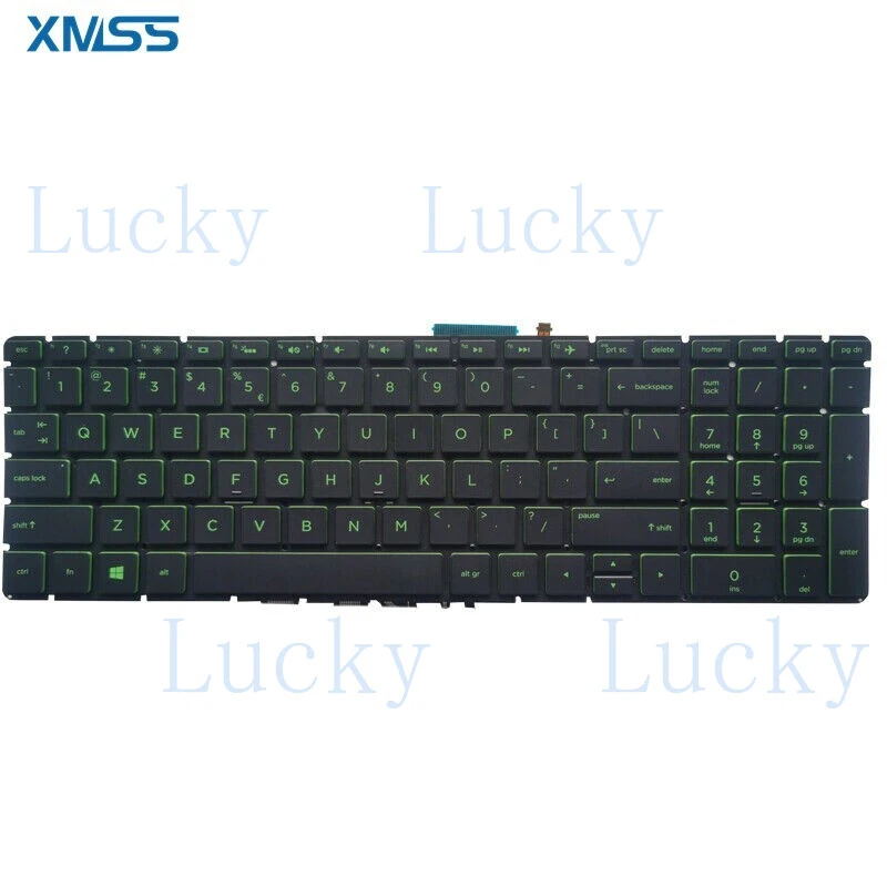f  New Keyboard US FOR HP Pavilion Power 15-CB 15-CB024CL 15-CB077CL Green Backlit