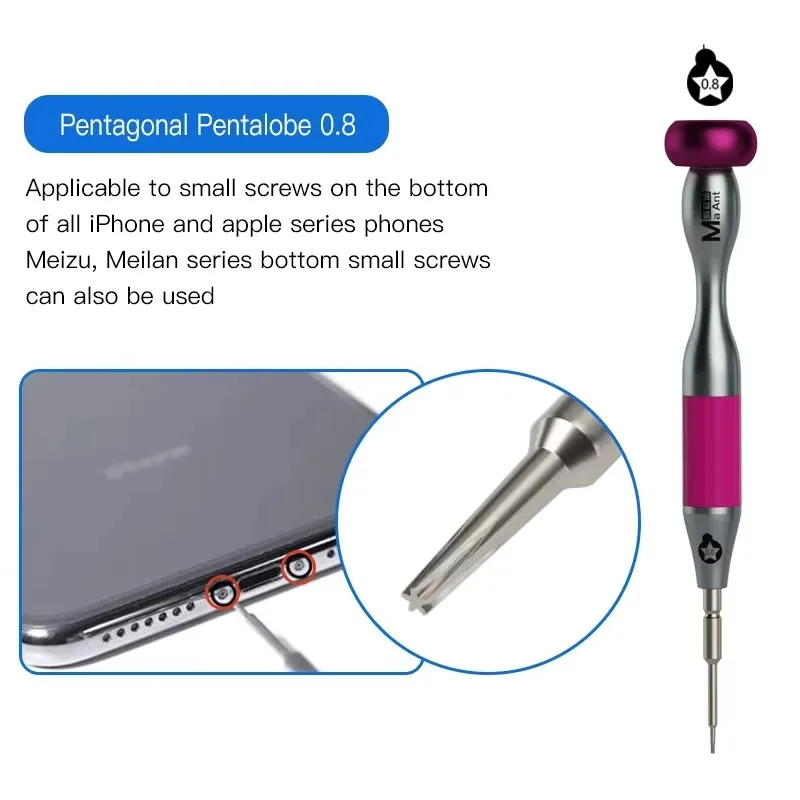 MaAnt MY-903 Spezial-Schraubendreherbit aus hochfestem legiertem Stahl mit starker magnetischer Adsorption, Demontagewerkzeug für iPhone, Android und MacBook – Detail 14