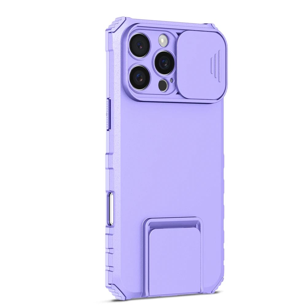Kamera-Schutz-Schiebehülle für iPhone 17 16 15 14 13 12 11 8 7 Plus Pro X XS XR Max SE – Robuste Kunststoff-Handyhülle mit Halterung – Detail 18
