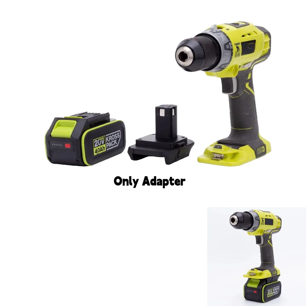 Battery Adapter for WORX 5PIN WA3595 WA3593 20V Lithium Battery To Ryobi 18V ONE+ Series Cordless Power Tools(Only Adapter)