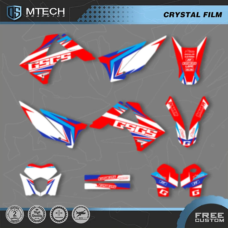 

DSMTECH Custom Team Graphics Backgrounds Decals For 3M Stickers Kit For GASGAS 2010 2011 EC MC 200 250 300 350 004