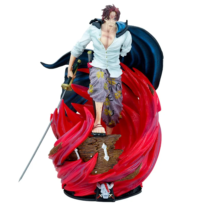 

One Piece Anime Figure Gk Red Haired Shanks Four Emperor Knife Pulling Scene Pvc Model Pendant Statue Toy Dolls Kids Gift