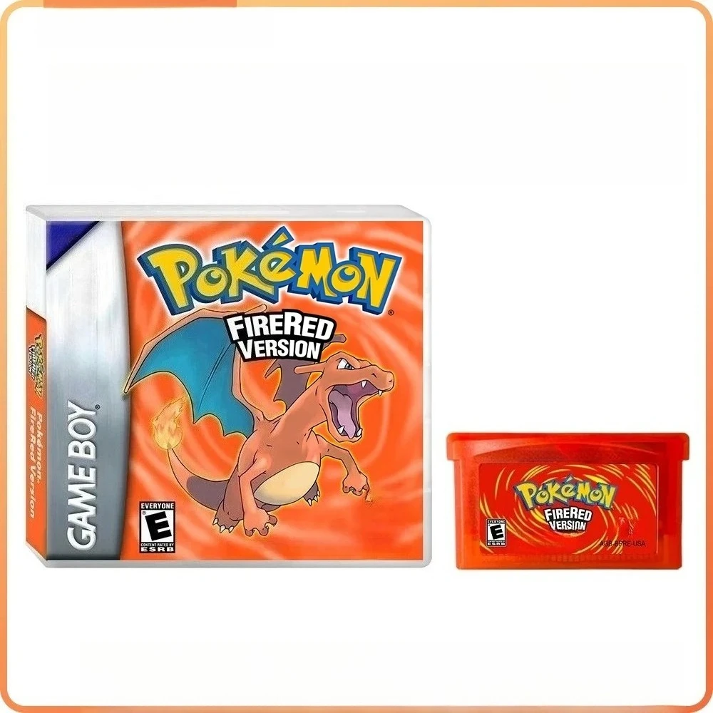 GBA RTC Pokemon Real Clock Game Card Ruby  Emerald Sapphire  Fire Red  Leaf Green  Retro Game Collectible Gift Toy