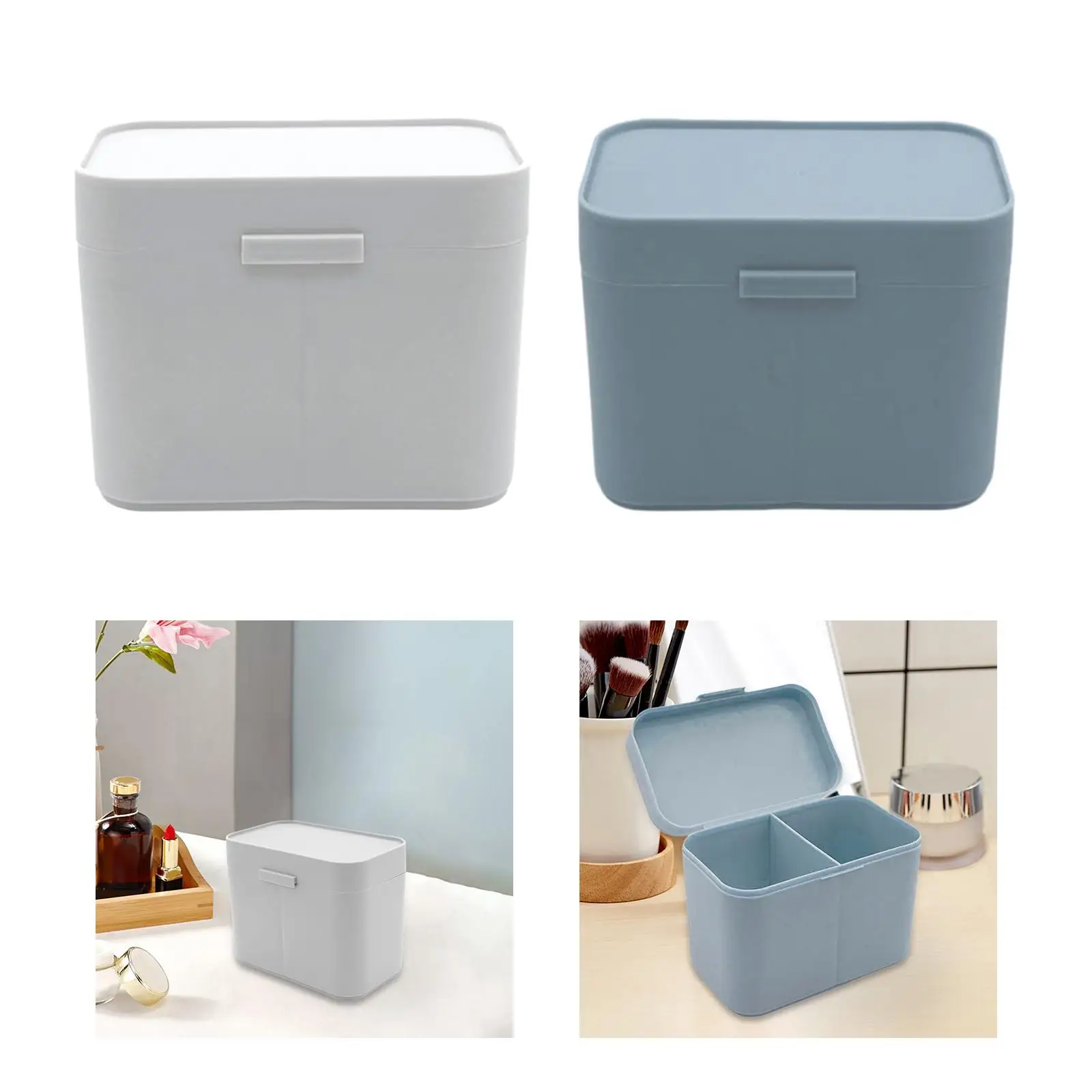 علبة تخزين لحامل الكرة والأعواد القطنية، صندوق كرات أعواد القطن للقطن