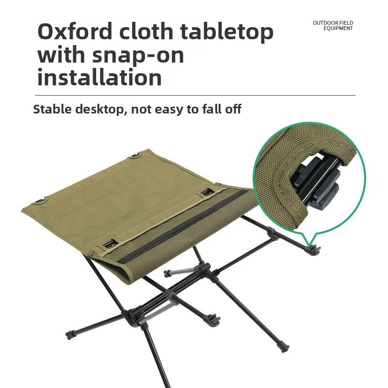 Camping folding table, Oxford roller shutter table, portable aluminum alloy, ultra-lightweight, outdoor picnic fishing barbecue,