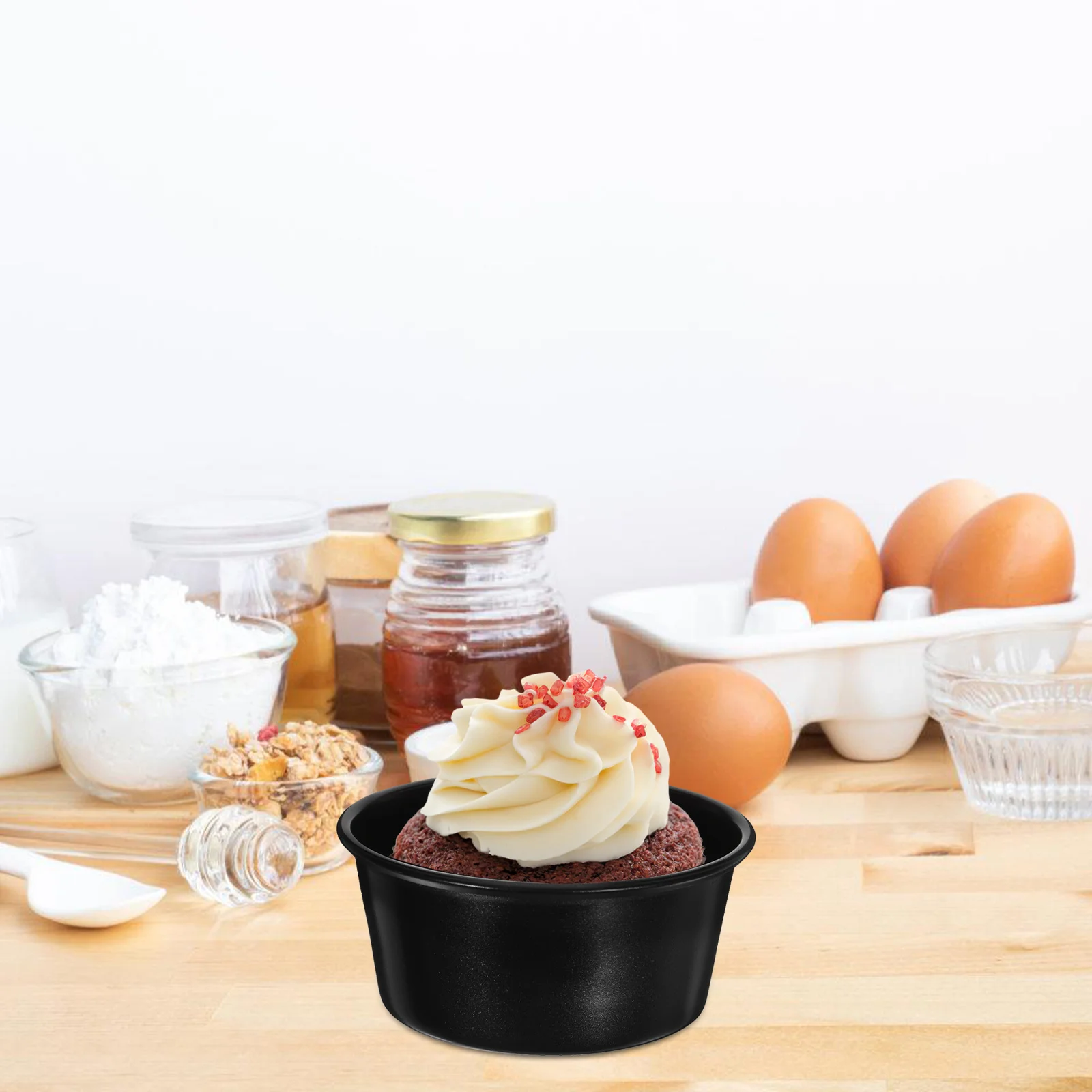 6Pcs Mini Pumpkin Pudding Mold Carbon Steel Baking Cup Cake Pan Halloween Muffin Pan for Baking Mini Cake Pans