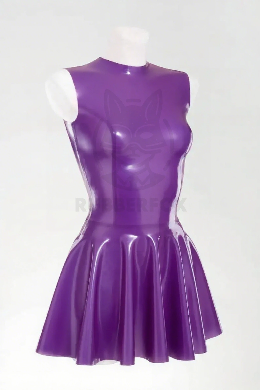 

customized eurocat latex fashion top women's purple dress sleeved top 100% rubber handmade sexy clubwear