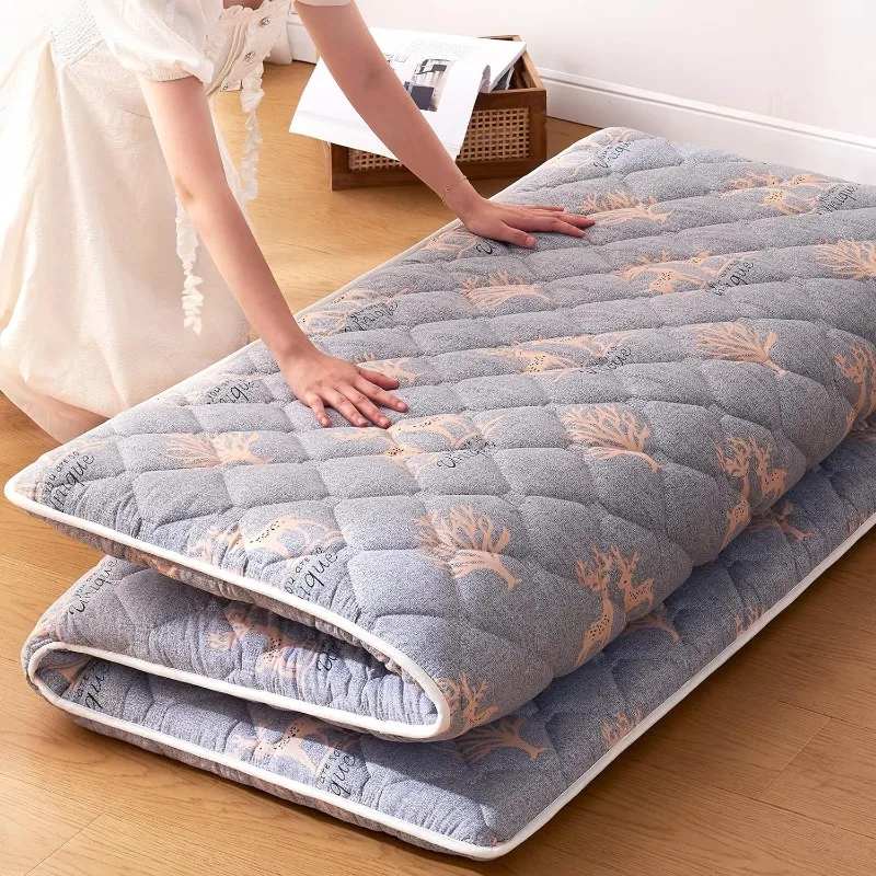 Floor Mattress, Futon Mattress Foldable, 100% High-Density Premium Foam, Thicken Tatami Mat Portable Dormitory Sleeping Pad