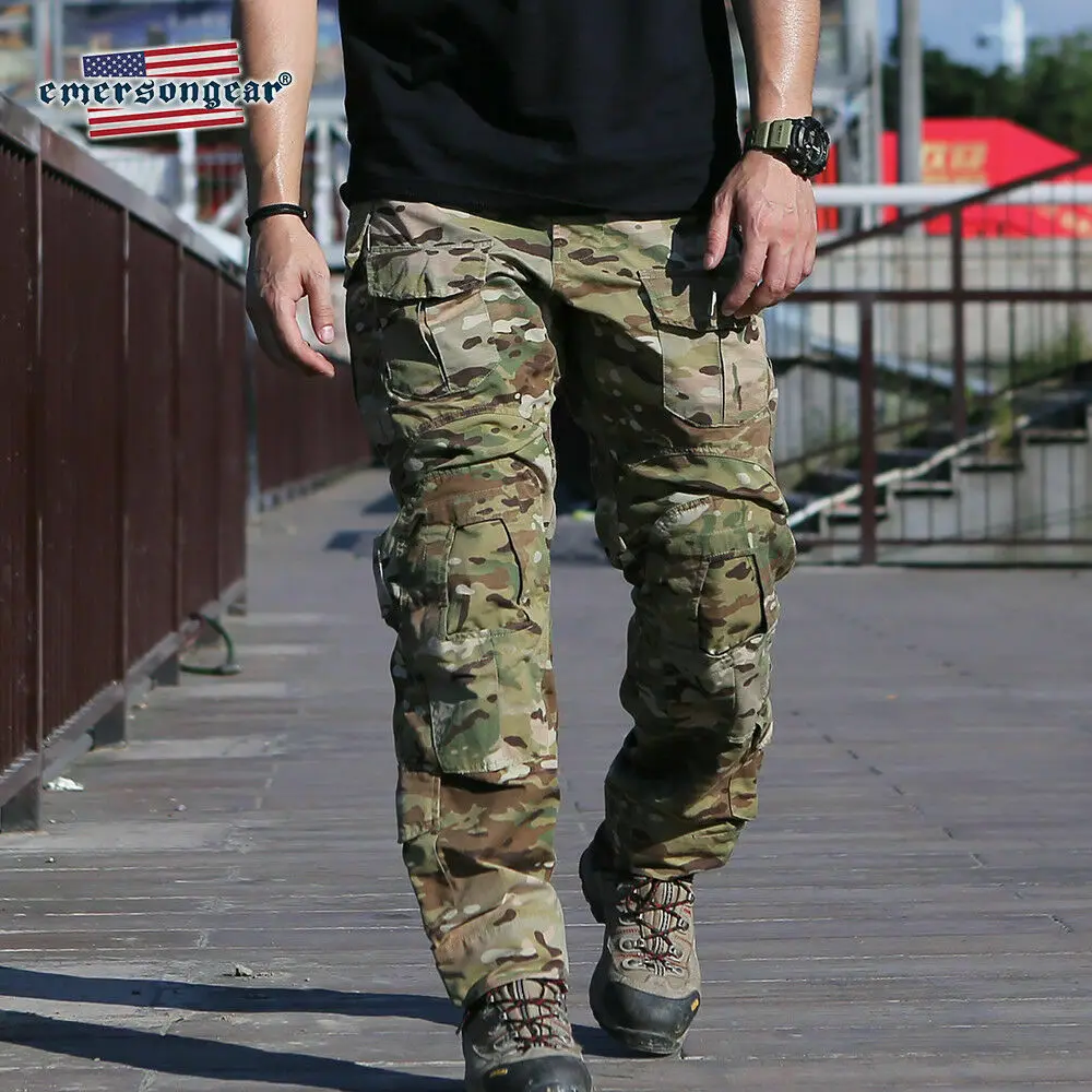 Pantaloni Emersongear G3 Pantaloni mimetici Pantaloni da combattimento impermeabili per esterni Caccia Pantaloni cargo da uomo genuini multi-camo